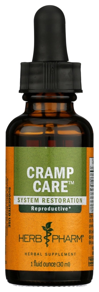 Herb Pharm Cramp Care Liquid Herbal Extract Drops to Support a Healthy Menstrual Cycle, 1 Oz