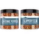 Erdnährende Elemente Cayenne Pfeffer & Slippery Elm Bundle (200 Kapseln jeder) Rein & unbenutzt, keine Zusatzstoffe