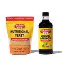 Bragg Premium 12 Unze Nutritional Yeast Seasoning Pouch - Vegan, Gluten Free Cheese Flakes and Liquid Aminos All Purpose Seasoning – Soy Sauce Alternative 16 Unze