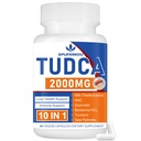 2000mg Tudca Liver Support Supplement, Tudca Gallensalz mit Milchdistel und Nac,60 Kapseln für 30 Tage, Unterstützung für Leber, Entgiftung, Immunsystem