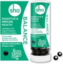 Équilibre SHO 100 milliards de CFU Prébiotiques et probiotiques incluant Lactobacillus Casei pour la santé digestive, Probiotiques véganes stables sur plateau pour les hommes et les femmes – 60 pilules bouteille de renouvellement