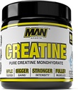 Homme Sports 100% poudre monohydratée pure créatine, neutre, 500 Gram - 100 portions