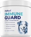 PetHeal Immune Guard - Advanced Support for Dogs with Cancer- Natural Ingredients - Peanut Butter Flavor - APRX. 55 Soft Chews