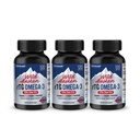 NANOWELL Wild Alaskan rTG Omega-3 Huile de poisson 1196mg - EPA, DHA, Vitamine D3 & E - 120 Softgels x 3 bouteilles (360 Nombre)