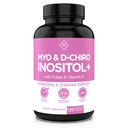Optify Myo-Inositol & D-Chiro Inositol Supplément pour les femmes – Rapport 40:1 Plus Folate et vitamine D – Soutenir l'équilibre hormonal sain, les cycles réguliers et la santé ovarienne – 30 jours d'approvisionnement