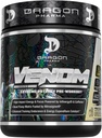 DRAGON PHARMA Venom Extreme Potency Pre-Workout, Laser Sharp Focus + Energy, Intense Performance, Ingrédients éprouvés pour la vasodilation et l'endurance améliorées (40 portions, Piña Colada)