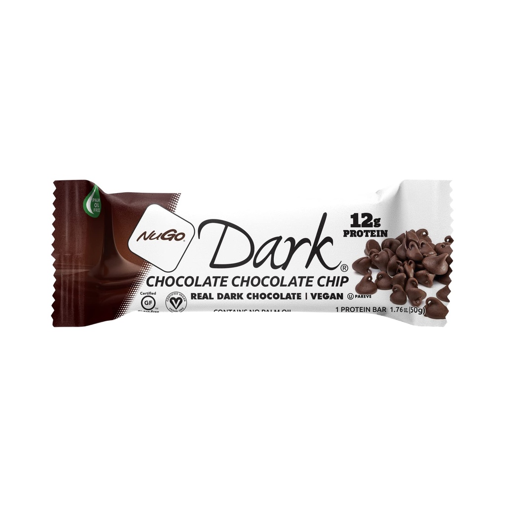 Barre de croustilles de chocolat noir