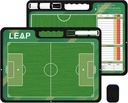 LEAP Coach Board Premium Tactical Clipboard Deux côtés avec Full & Half Court Dry Effase Marker Board pour Basketball, Baseball, Soccer, Football, Hockey