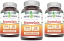 Erstaunliche Formeln Bromelain Ergänzung | 500 Mg | 2400 GDU | 120 Veggie Kapseln | Non-GMO | Gluten Free | Made in USA (3 Pack)
