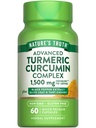 Nature's Truth Turmeric Curcumin | 60 Kapseln | mit schwarzem Pfeffer Extrakt, Olivenöl Blatt & Tart Kirsche | Non-GMO & Gluten Kostenlose Ergänzung