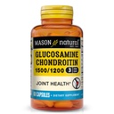 MASON NATURAL Glucosamine Chondroïtine 1500/1200 avec vitamine C, soutient la santé conjointe pour la flexibilité et la mobilité normales*, 60 capsules