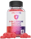 Atlantis Nutrition 8-in-1 Immunstützgummis mit Elderberry | Immunergänzung mit Elderberry, Quercetin, Zink, Vitamin C - Immunität Boosters for Adults & Kids - Delicious Flavor - 60 Count