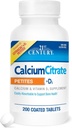 Calcium Citrate Petites + D3 Beschichtete Tabletten - 200 Tabletten, Packung von 3