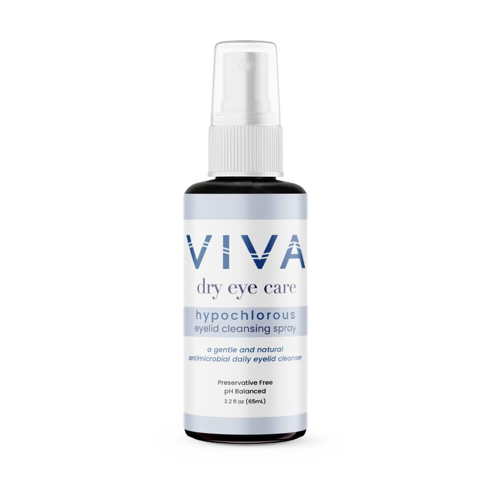 VIVA Augenlid Reinigungsspray | Reine, Hypochlorsäure | Gentle, Effektive Eyelid & Lash Cleanser Allergene, Schmutz, Öle, Make-up | 2,2 fl oz (65ml) entfernen