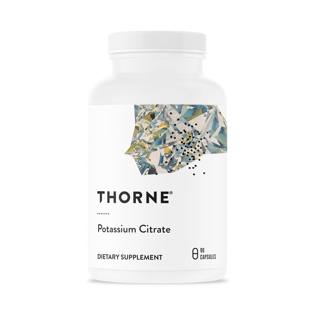 THORNE - Kalium-Zitrat - Highly-Absorbable Kalium-Ergänzung für Nieren, Herz und Skelett-Unterstützung* - 90 Kapseln