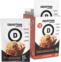 Dévotion Nutrition Mélange de poudre de protéines sans gluten, sans kéto, sans sucre ajouté.