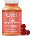 PMS Support Gummies for Women - Supplément Chasteberry pour l'équilibre hormonal et le soulagement des crampes menstruelles - 60 Compte