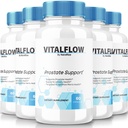 (5 Pack) Gélules VitalFlow, formule de soutien de la prostate avancée VitalFlow, formule naturelle officielle pour le contrôle du régain, pilules de force maximale pour le bien-être, commentaires de flux vital (300 capsules)