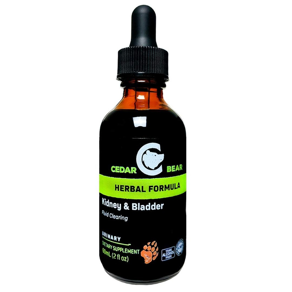 Cedar Bear Rein & Bladder Mélanger un supplément à base de plantes liquides qui adoucit, tonifie et supporte la dynamique des fluides pour le système bladder et urinaire 2 Fl Oz