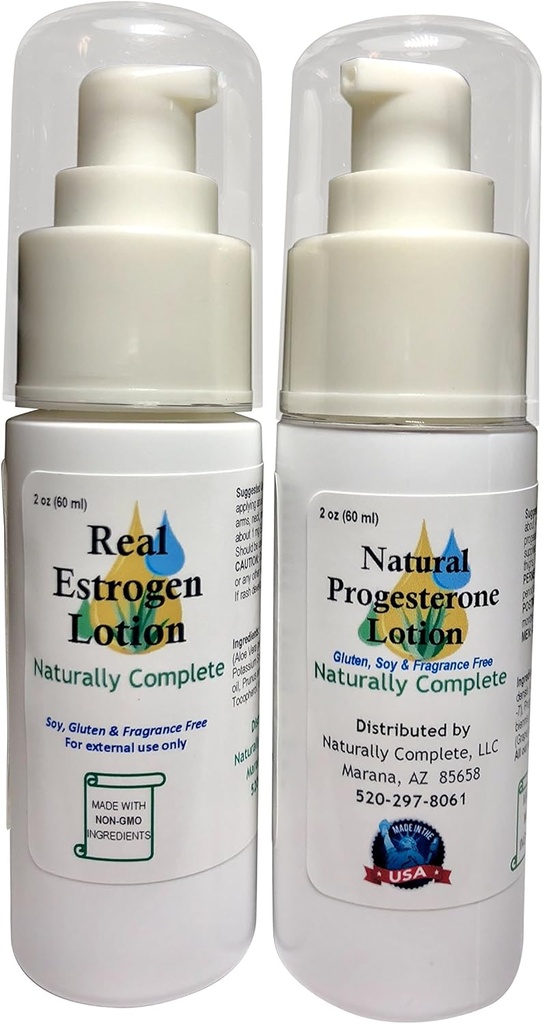 Ensemble Estro = 2 produits de ménopause naturels en un seul emballage