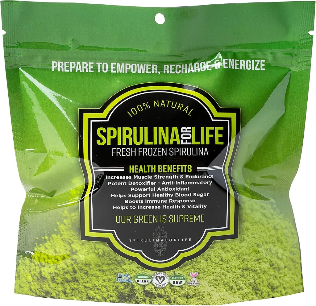 Spirulina 14 Stick Pack Day Supply Live-Flash Frozen 100% reines Grown in Alkaline Wasser Grown, Harvested und die USA Most Complete Super Food Natural Multivitamin