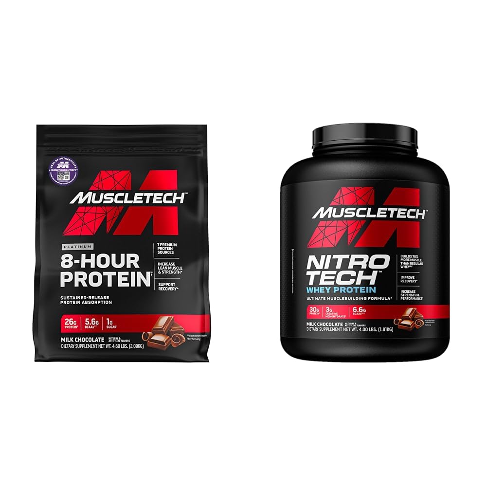 Muscletech Whey Protéine Poudre Phase8 Protéine Poudre de Whey & Casein Protéine Poudre de Whey & Whey Protéine Poudre Nitro-Tech Whey Protéine Isolée & Peptides