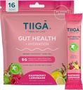 Tiiga Gut Health + Hydration Drink Mix – 7g Baobab, 5g Prebiotic Fiber, Elektrolyte, No Dairy, Vegan, No Added Sugar, Digestion, Regularity, & Constipation – 16 Portionen