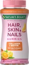 Nature's Bounty Hair, Haut & Nägel mit Biotin und Kollagen, unterstützt Haar Haut und Nagel Gesundheit, 2500 mcg, Citrus Flavored Gummies, 140 Ct