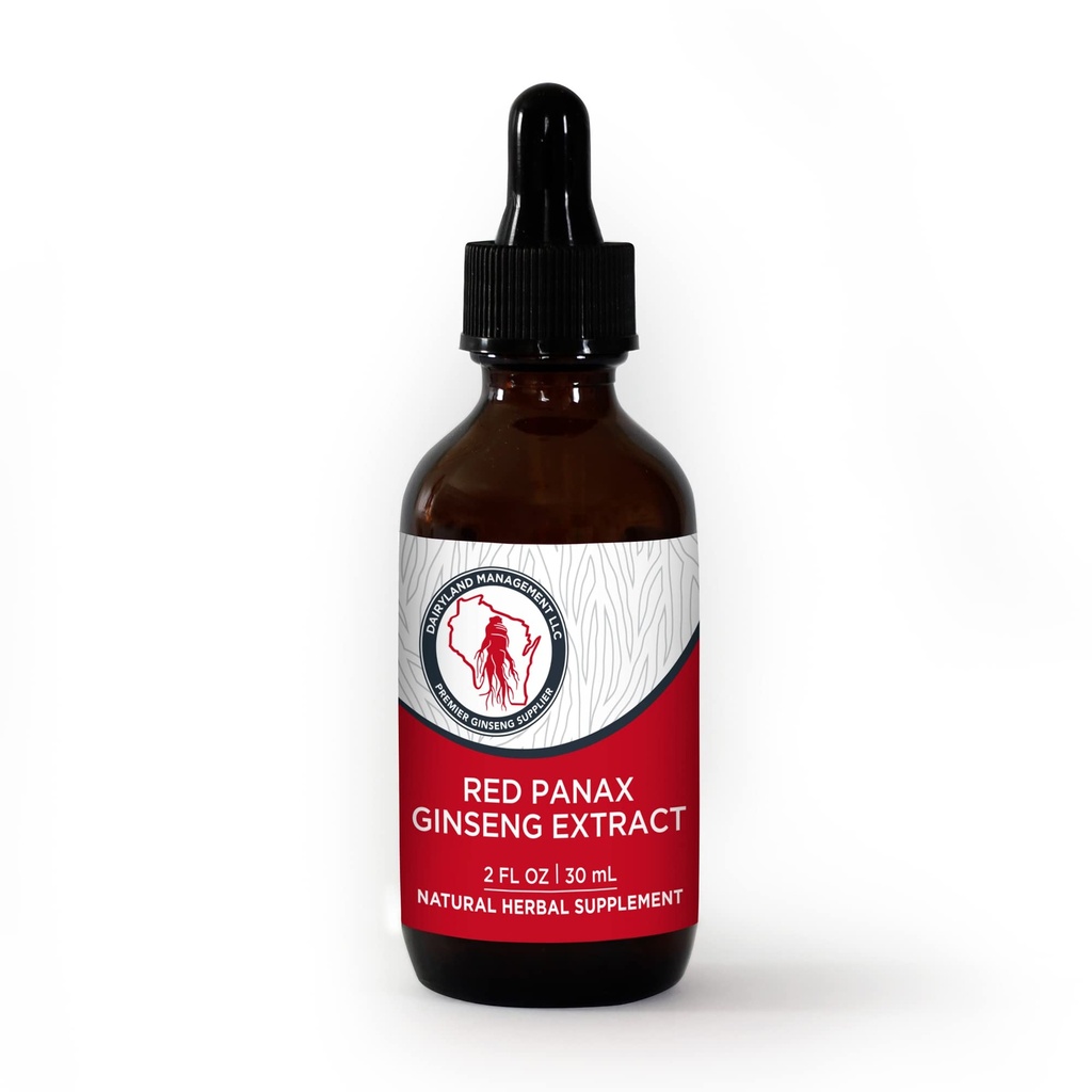 Dairyland Red Ginseng Extract 2 FL oz - Red Panax Ginseng Extract for Immune Support - Authentic Korean Red Ginseng - Non-GMO, Gluten Free Ginseng Liquid - Ginseng HerbSupplement für den täglichen Gebrauch