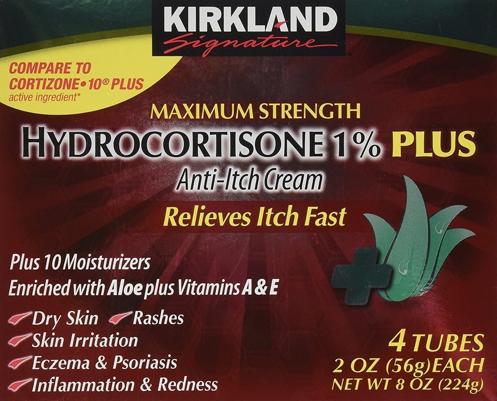 Kirkland Hydrocortisone %1 Creme, 2 Unze (Pack mit 4)