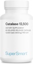 Supersmart - Catalase 500mg par jour (12500 CatU) - Enzyme naturel - Supplément de cheveux anti-gris
