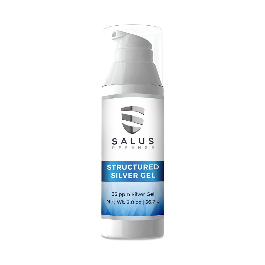 Strukturiertes Silber Gel — Nützlich für Bandagen - Natürliche Hand Sanitizer - Besser als kolloidales Silber - 2 Unze 25ppm sicher für alle.