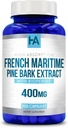 Französisch Maritime Pine Bark Extrakt Kapseln | Französische Pine Bark Extrakt Ergänzung mit BioPerine für Enhanced Absoprtion Standardisiert zu 95% Proanthocyanidine | Vegan Non-GMO Soy Free (200 Kapseln)