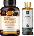Capsules curcumines curcumines et huile de cheveux ayurvédiques