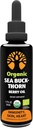 Huile de Buckthorn de mer biologique – Approvisionnement de 50 jours – Oméga 7 9 – Non-OGM, végétalien