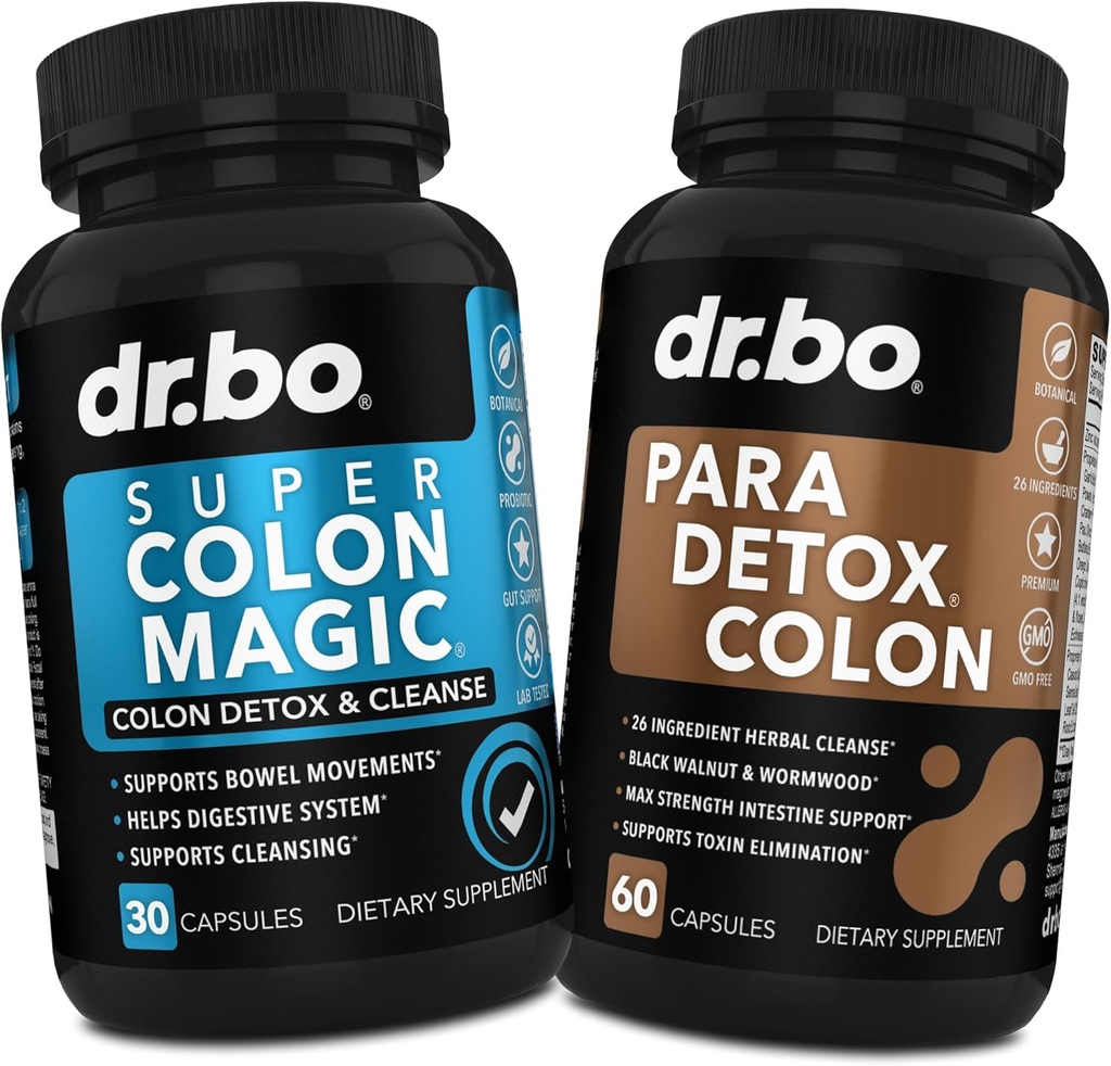 Colon Cleanser Detox & Body Cleanse - 15 Tage Colon Cleanse Pillen mit Probiotic & Intestinal Guard Cleanser - Poop Bowel Movement Supplements für Darm Stomach Bloating Gut Loss Support
