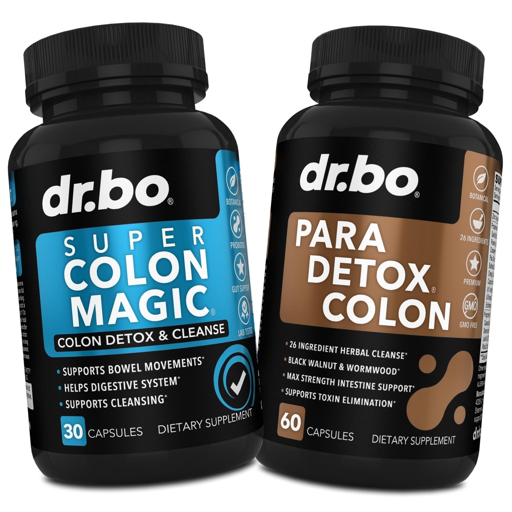 Colon Cleanser Detox & Body Cleanse - 15 jours Colon Cleanse Pills avec Probiotic & Intestinal Guard Cleanser - Poop Bowel Mouvement Suppléments pour l'estomac intestinal Bloating Gut Loss Support