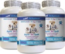 PET SUPPLEMENTS & NUTRITION LLC Hundeaugen Vitamine Unterstützung - Hunde Total Health Control - Immununterstützung - Haar Haut Nägel Mund Augengesundheit Formel - Kalzium für Hundefutter - 3 Flaschen (180 Bäume)