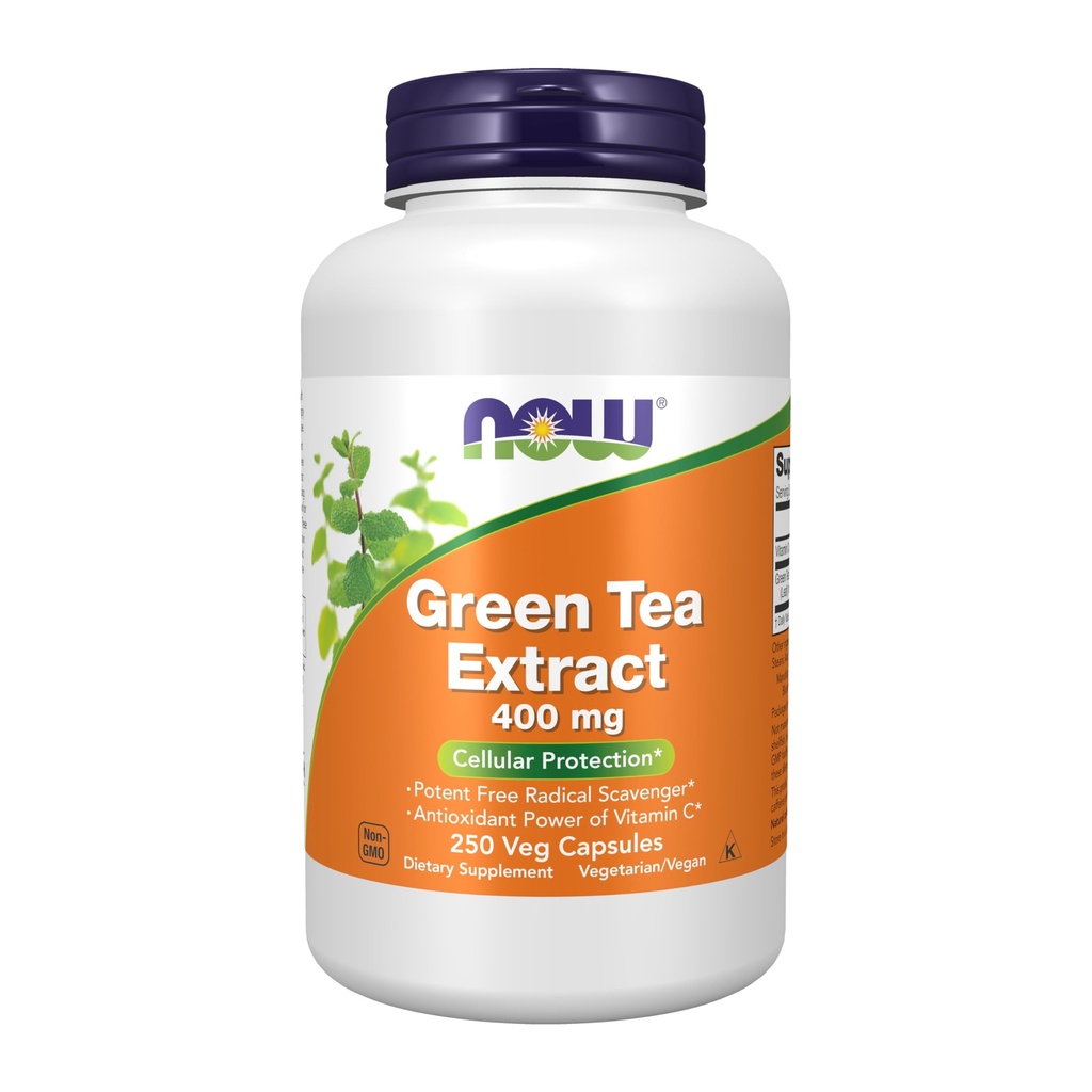 JETZT Nahrungsergänzungsmittel, Grüner Tee Extrakt 400 mg mit Vitamin C für Ernährung, Zellschutz*, 250 Veg Kapseln