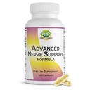 Formule avancée de support Nerve. Supplément de neuropathie périphérique avec acide alpha lipoïque pour la réparation et la fonction nerveuse saine. Formule de dosage maximal, 120 gélules