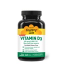 Country Life Vitamin D3 5000 IU – High Potency, Non-Fish Source, unterstützt Knochengesundheit, Immunfunktion & Calcium Absorption – 365 Softgels, zertifizierte Glutenfreie, langfristige Versorgung