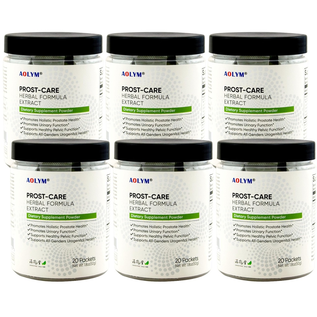 Prost-Care Multi-Ziel Erweiterte Kräuterformel, Förderung Pelvic Wellness, Erhalten gesunde Prostata Volumen, Enhance Gesunde Urinary Funktion für Mann 20 Pakete/Bottle (Pack von 6)