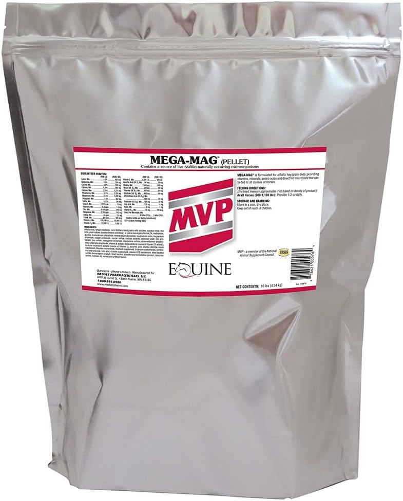 Mega-Mag (10lb) Balanced Multi Vitamin/Mineral Supplement für Alfalfa Hay Diäten