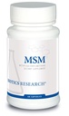 Recherche en biotique MSM Potent Sulfur Supplement, Collagène Production, Cheveux sains, Peau et ongles, Muscle et Confort articulaire. 60 gélules