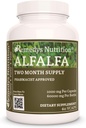 Remedy Ernährung Alfalfa - 1.000 mg, 60 Vegan Kapseln pflanzliche Nahrungsergänzung - Zwei Monate Versorgung
