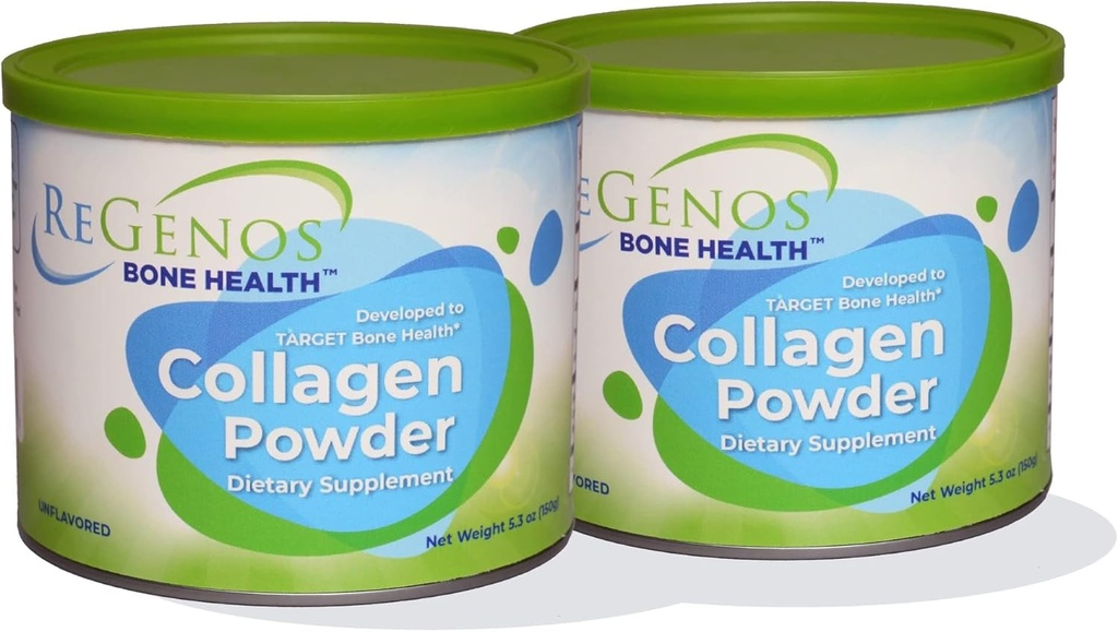 Supplément en poudre de collagène hydrolysé bioactif, FORTIBONE®, non aromatisé, type 1 et 3, sans gluten, sans casher, 60 jours (2 paquets)