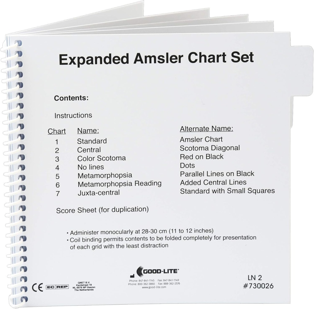 Amsler Grid Chart Set, erweitert