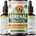 Balance pour chiens et chats - Cushing Traitement pour animaux de compagnie, support pour Ashwagandha, racine de réglisse, Rhodiola Rosea – Meilleur traitement pour chiens - 2oz Harmony Herbal Drops
