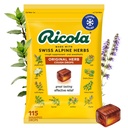 Ricola Drops de Toux d'herbe originale, 115 Compte, Toux Supprimant et Gorge Soulager les gouttes avec le menthol d'origine naturelle, Plaisir goût d'herbe pour Toux et Gorge Irritation Symptom Relief
