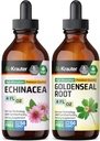 BIO KRAUTER Echinacea Tinktur 4 Fl. Oz. & Goldenseal Tinktur 4 Fl. Oz.